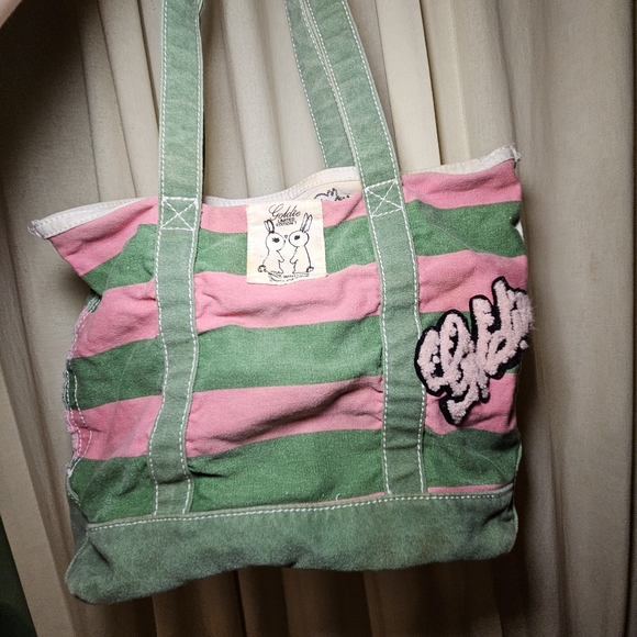 Limited Edition Goldie Y2K striped tote - Picture 2 of 8